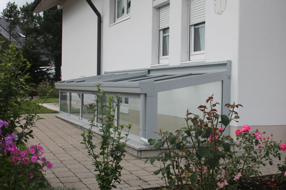 Kellerabgangsüberdachung • Metallbau Müller